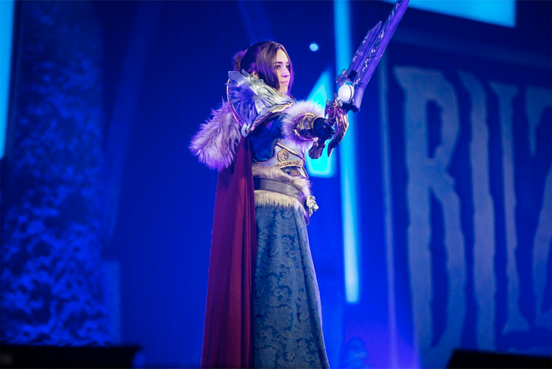 A female version of World of Warcraft’s Varian Wrynn.